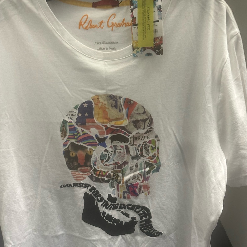 Robert Graham White Graphic T-Shirt